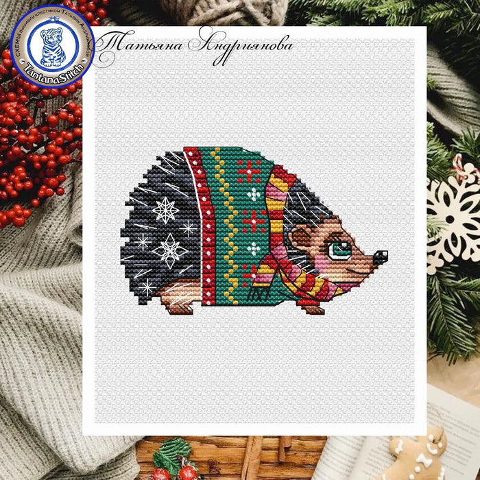 Winter Hedgehog - PDF Cross Stitch Pattern