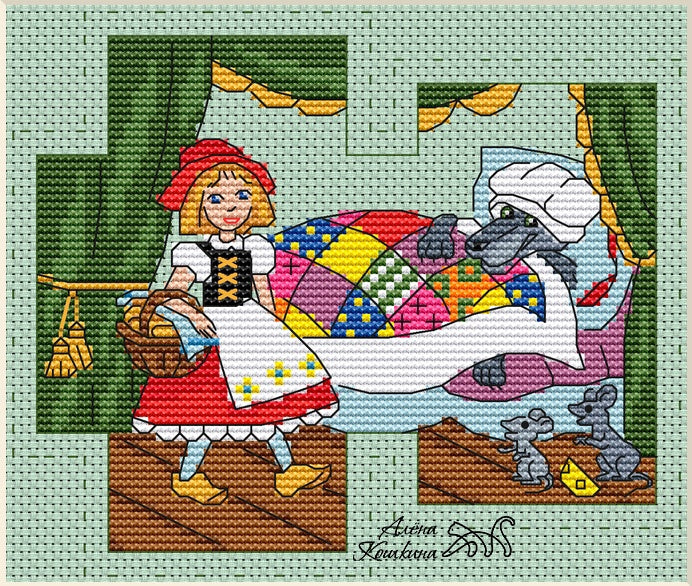 Little Red Riding Hood - PDF Cross Stitch Pattern