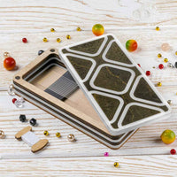 Magnetic Needle Case Large – “Dark Stone Geometry” FLZB(N)-183