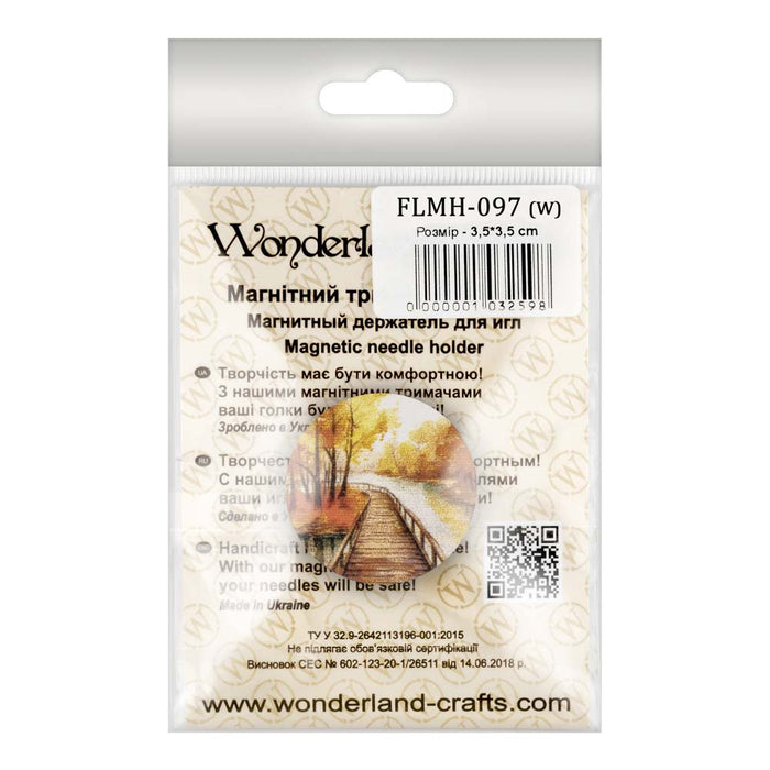 Magnetic needle holder "wooden" FLMH-097(W)