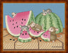 Mice & Watermelon - PDF Cross Stitch Pattern - Wizardi