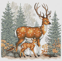 Deers - PDF Cross Stitch Pattern