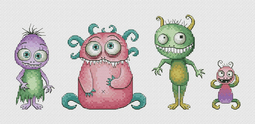 Monstrous - PDF Cross Stitch Pattern - Wizardi