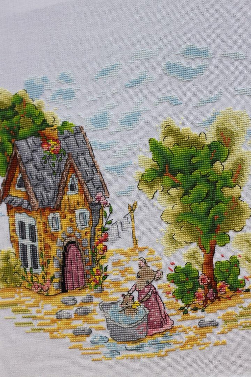 Mouse happiness - PDF Cross Stitch Pattern - Wizardi