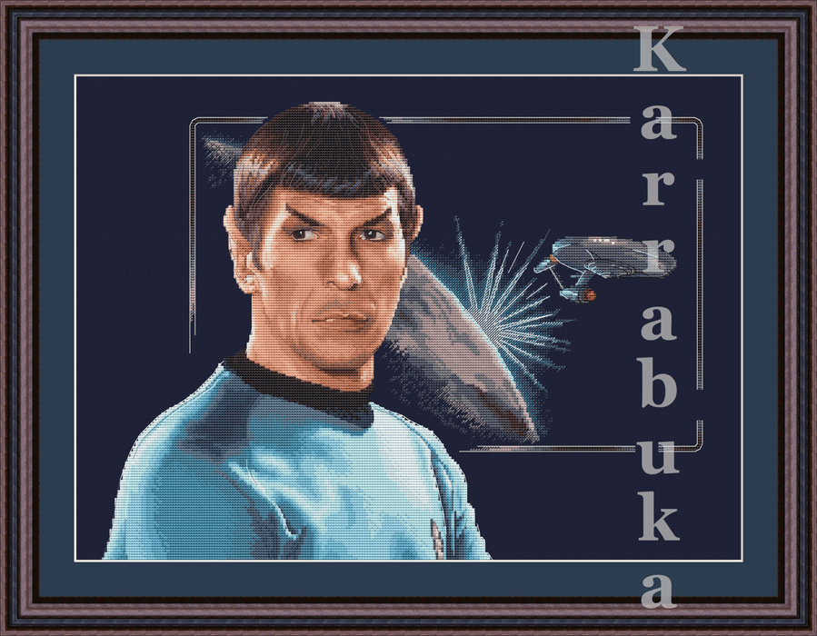 Mr Spock - PDF Cross Stitch Pattern - Wizardi