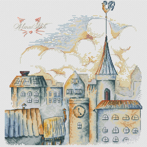 My favorite city - PDF Cross Stitch Pattern - Wizardi