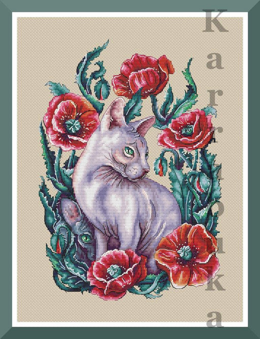 Mystical Cats - PDF Cross Stitch Pattern - Wizardi