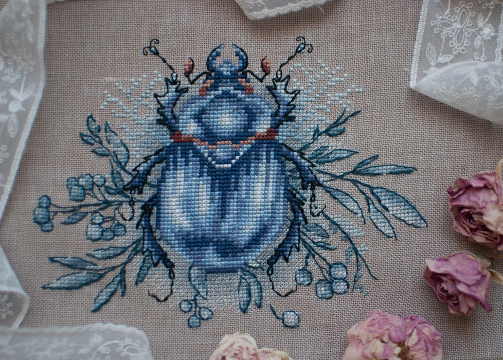 Blue Beetle - PDF Cross Stitch Pattern