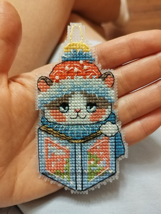 Toy book-cat - PDF Cross Stitch Pattern