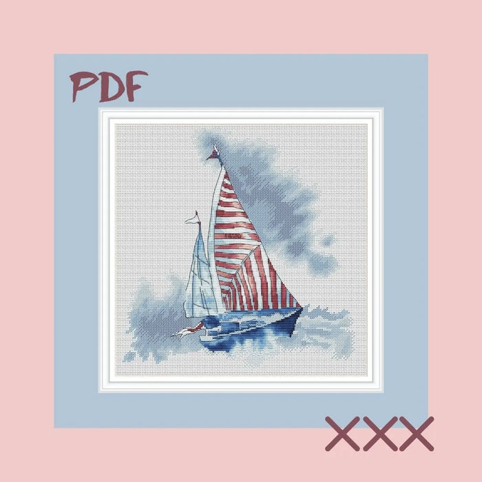 Yacht - PDF Cross Stitch Pattern