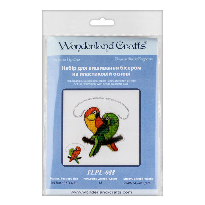 Bead embroidery kit on a plastic base FLPL-088