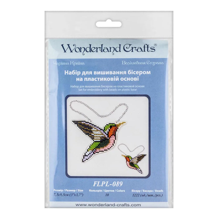 Bead embroidery kit on a plastic base FLPL-089