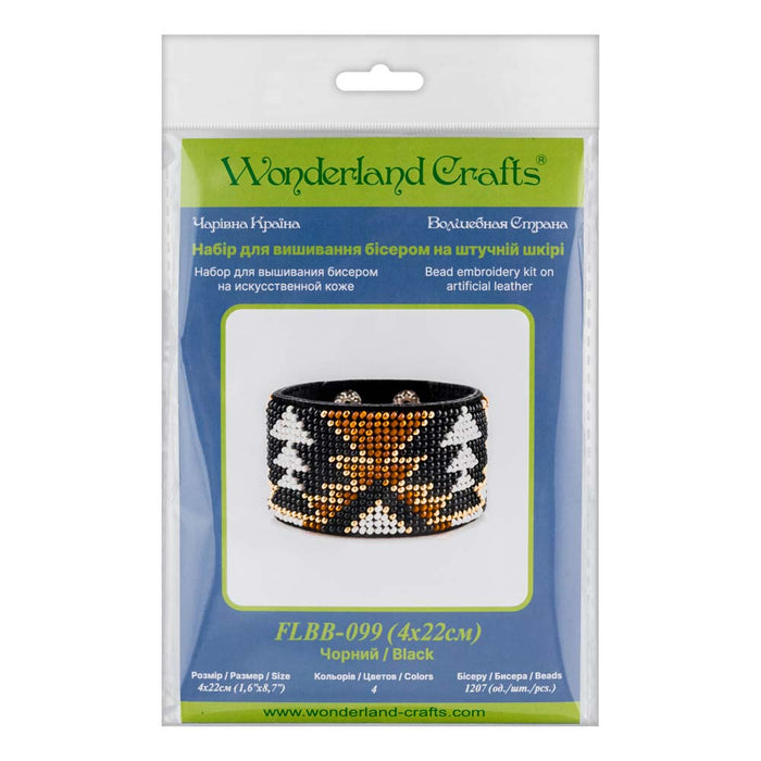 Bead embroidery kit on artificial leather FLBB-099