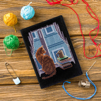 Cross-stitch kit on artificial leather FLHL-047