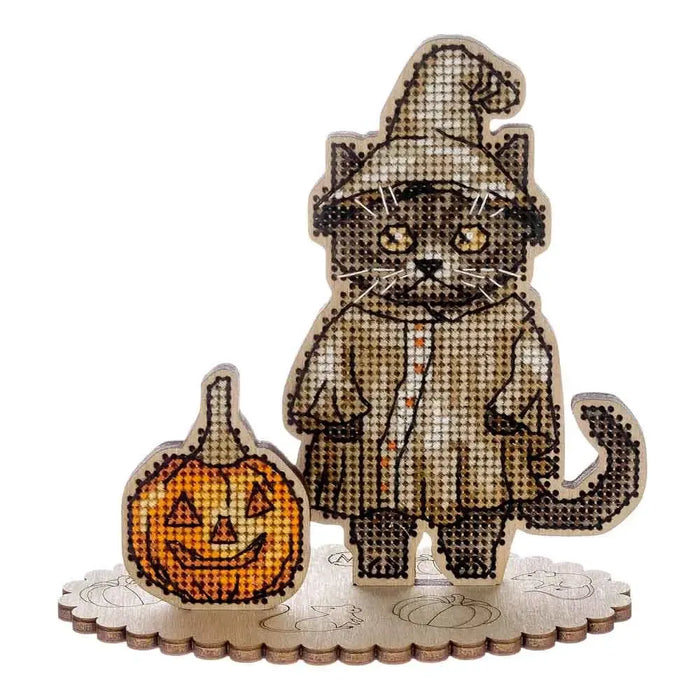 Cross-stitch kits on wood FLW-058