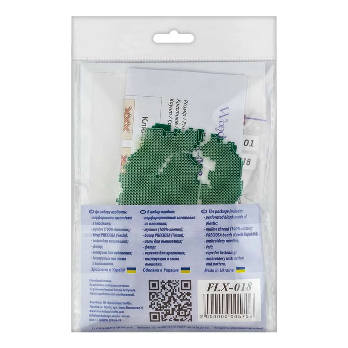 Cross-stitch kit on a plastic base FLX-018