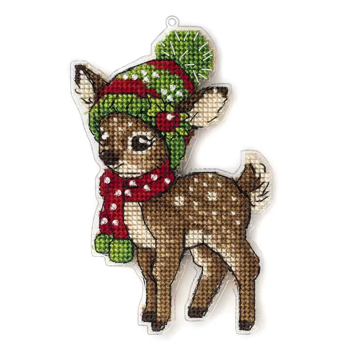 Cross-stitch kit on a plastic base FLX-021