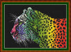 Neon Cheetah - PDF Cross Stitch Pattern - Wizardi