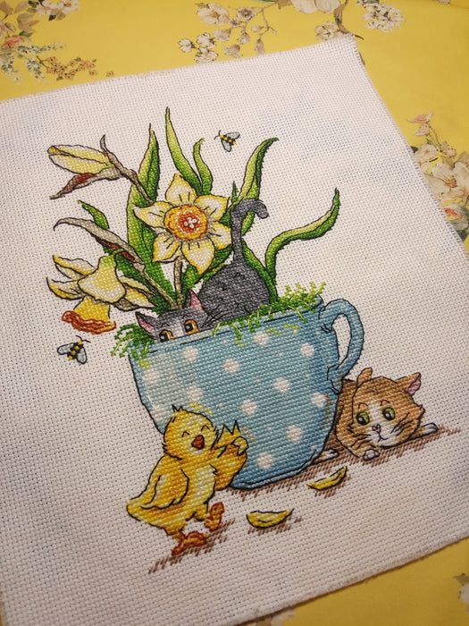 Ginger & Ash. April - PDF Cross Stitch Pattern