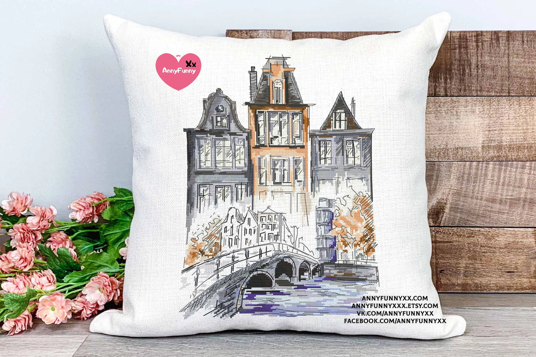 Old city. Prague - PDF Cross Stitch Pattern