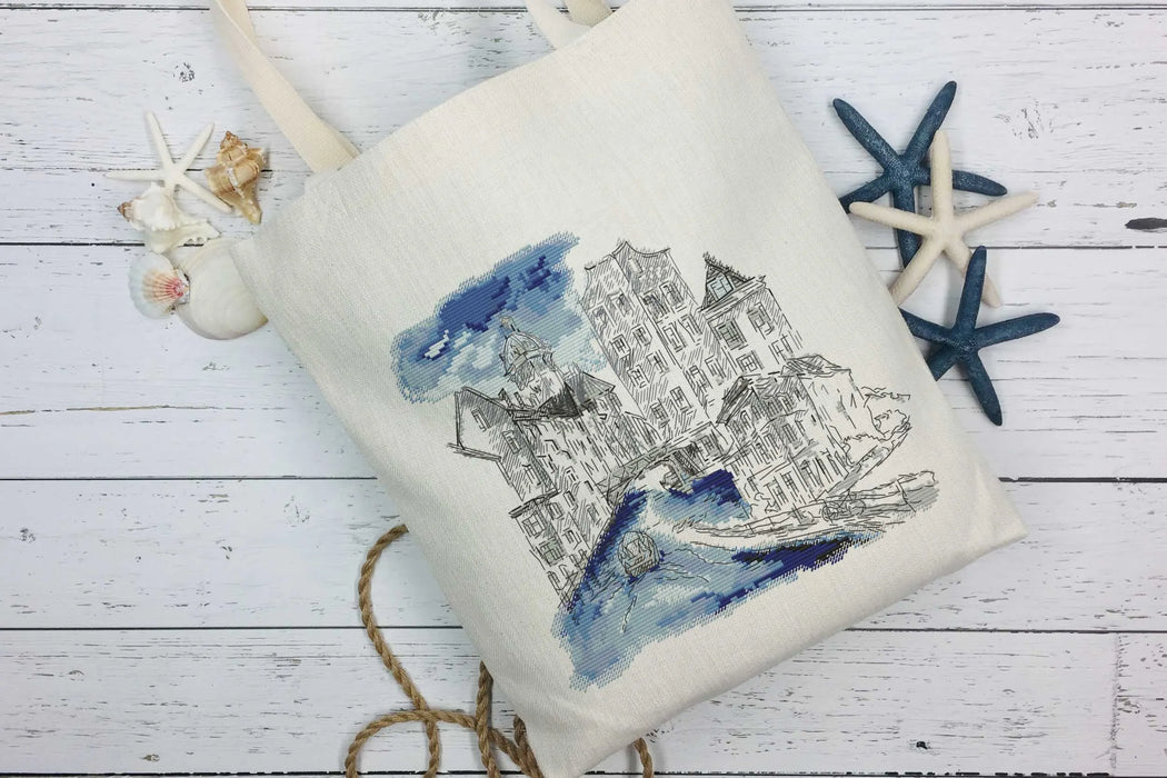 Old Town Blue - PDF Cross Stitch Pattern