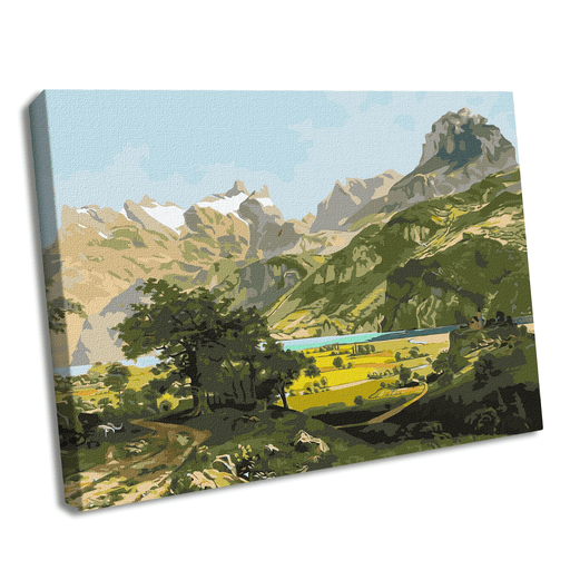 Painting by Numbers kit A magical landscape KHO2875 - Wizardi