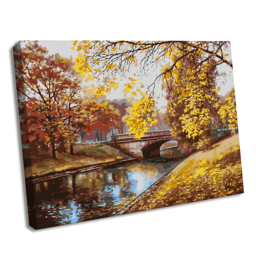 Painting by Numbers kit Autumn landscape KHO2879 - Wizardi