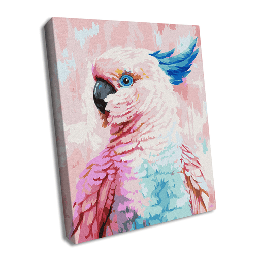 Painting by Numbers kit Bright cockatoo KHO4398 - Wizardi