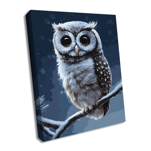 Painting by Numbers kit Forest owl KHO4457 - Wizardi