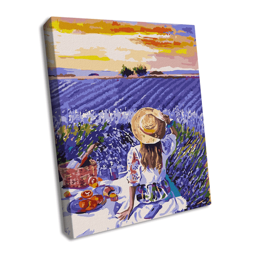 Painting by Numbers kit Lavender picnic KHO4966 - Wizardi