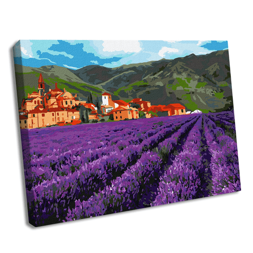 Painting by Numbers kit Mountain lavender KHO2216 - Wizardi