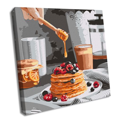Painting by Numbers kit Sweet pancakes KHO5618 - Wizardi