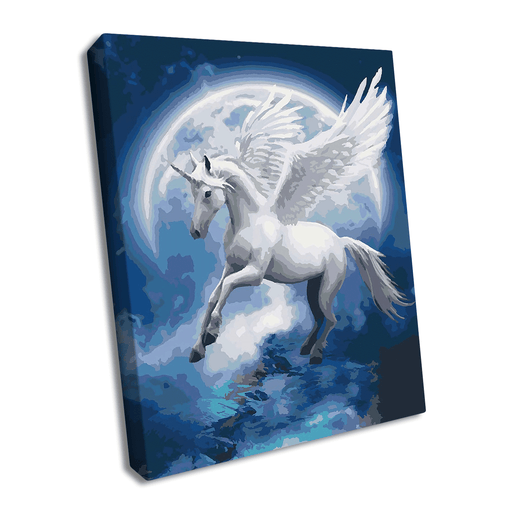 Painting by Numbers kit Unicorn constellation KHO4022 - Wizardi