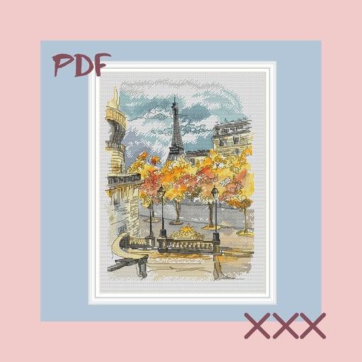 Paris, Paris! - PDF Cross Stitch Pattern - Wizardi