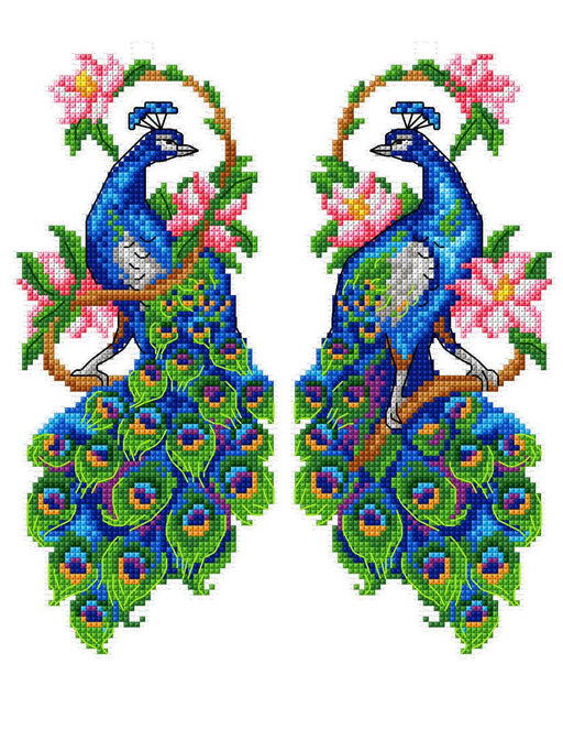 Peacocks 143CS Counted Cross-Stitch Kit - Wizardi