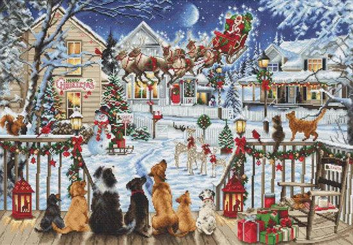 Pets On The Porch B2423L Counted Cross-Stitch Kit - Wizardi