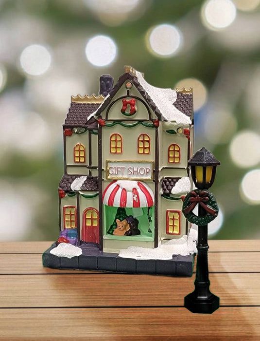 Christmas Village Set with LED Lights F07M4-28-W223