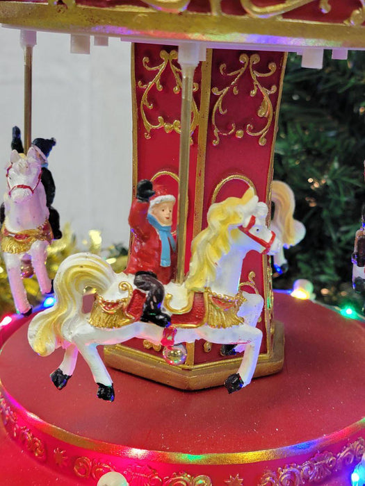 Christmas Carousel Decoration. Christmas Village F07M3-2-FQ22010