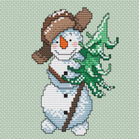 Snowman - PDF Cross Stitch Pattern