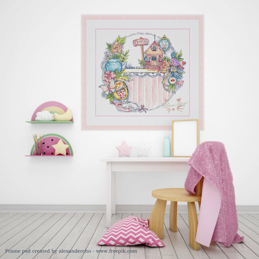 Pink dreams - PDF Cross Stitch Pattern - Wizardi