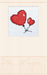 Postcard Cross-stitch kits - Valentine's hearts AOH-002 - Wizardi