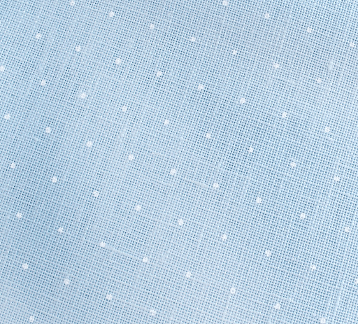 Precut Zweigart Cashel Mini Dots 28 count Blue with White Mini Dots 3281/5469 - Wizardi