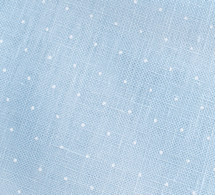 Precut Zweigart Cashel Mini Dots 28 count Blue with White Mini Dots 3281/5469 - Wizardi