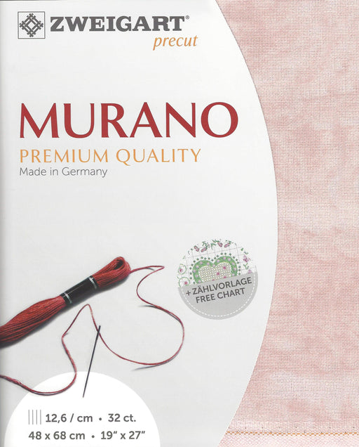 Precut Zweigart Murano Vintage 32 count Vintage Pink Marble 3984/4269 - Wizardi
