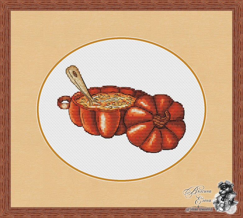 Pumpkin Soup - PDF Cross Stitch Pattern