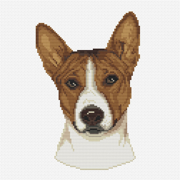 Red Basenji - PDF Cross Stitch Pattern