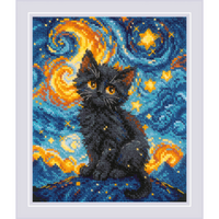 Starry Cat R2288 Counted Cross Stitch Kit