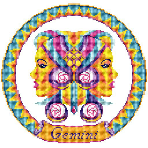 Gemini - PDF Cross Stitch Pattern