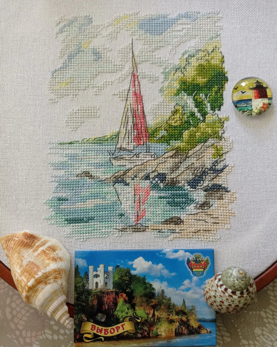 At the Shore - PDF Cross Stitch Pattern