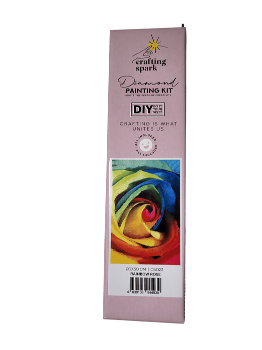 Rainbow Rose CS023 7.9 x 11.8 inches Crafting Spark Diamond Painting Kit - Wizardi